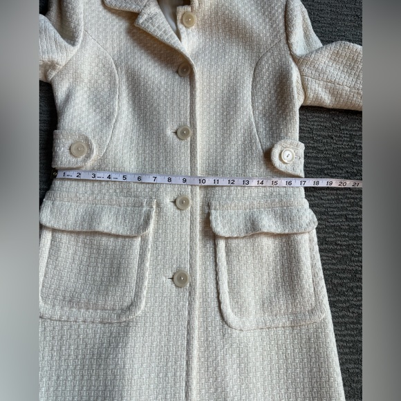 MODA International Women's Coat Winter White Size 6 - Picture 8 of 17